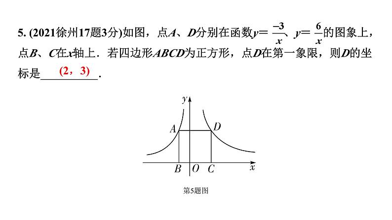 2024徐州中考数学二轮重点专题研究 第12课时  反比例函数（课件）05