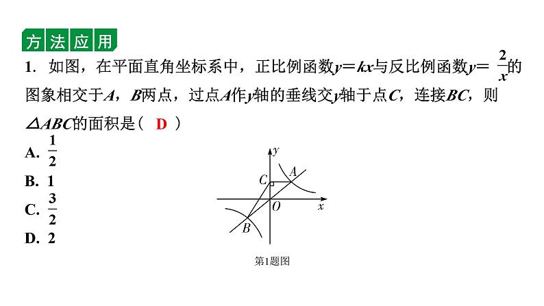 2024徐州中考数学二轮重点专题研究 微专题 反比例函数中的面积问题（课件）第3页