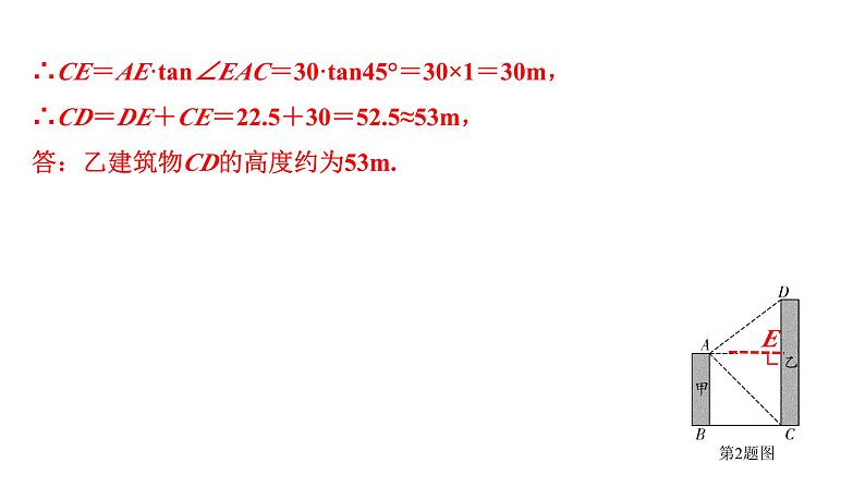 2024徐州中考数学一轮复习之中考考点研究 微专题  锐角三角函数的实际应用三大模型（课件）07