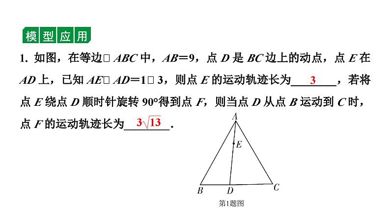 2024长沙中考数学二轮复习 微专题  主从联动(瓜豆原理) （课件）07