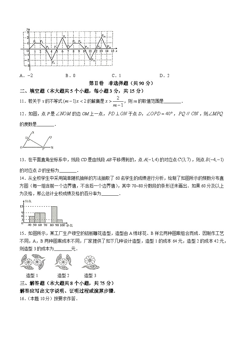 山西省朔州市右玉教育集团初中部2023-2024学年八年级下学期期末数学试题03