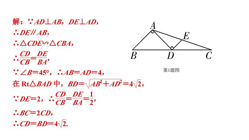 2024长沙中考数学一轮复习 微专题  三大常考相似模型（课件）04