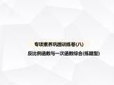 北师大版初中九年级数学上册专项素养巩固训练卷(八)反比例函数与一次函数综合(练题型) 课件