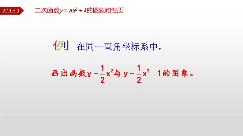 人教版九年级数学上册22.1.3.1 二次函数y=ax²+k图象和性质（课件）04