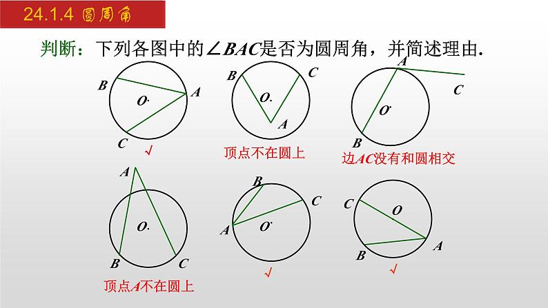 人教版九年级数学上册24.1.4 圆周角（课件）第5页