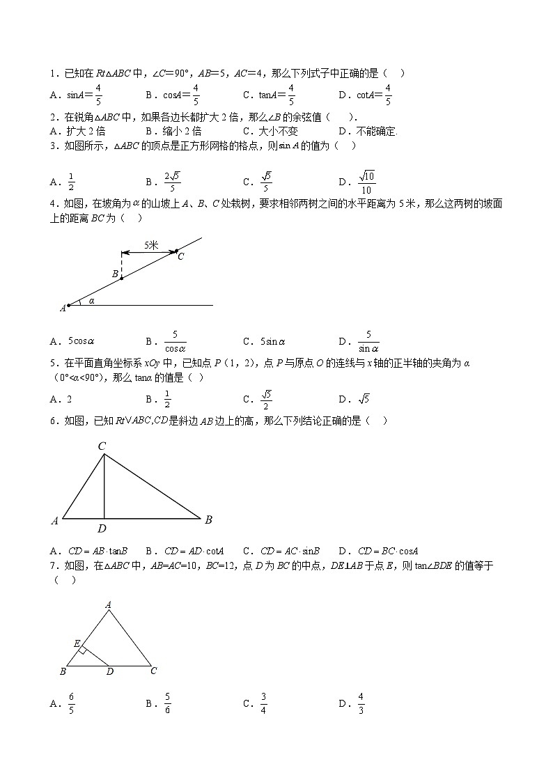 沪教版九年级数学上册期中期末挑战满分冲刺卷特训06第25-26章选填题汇编(原卷版+解析)02