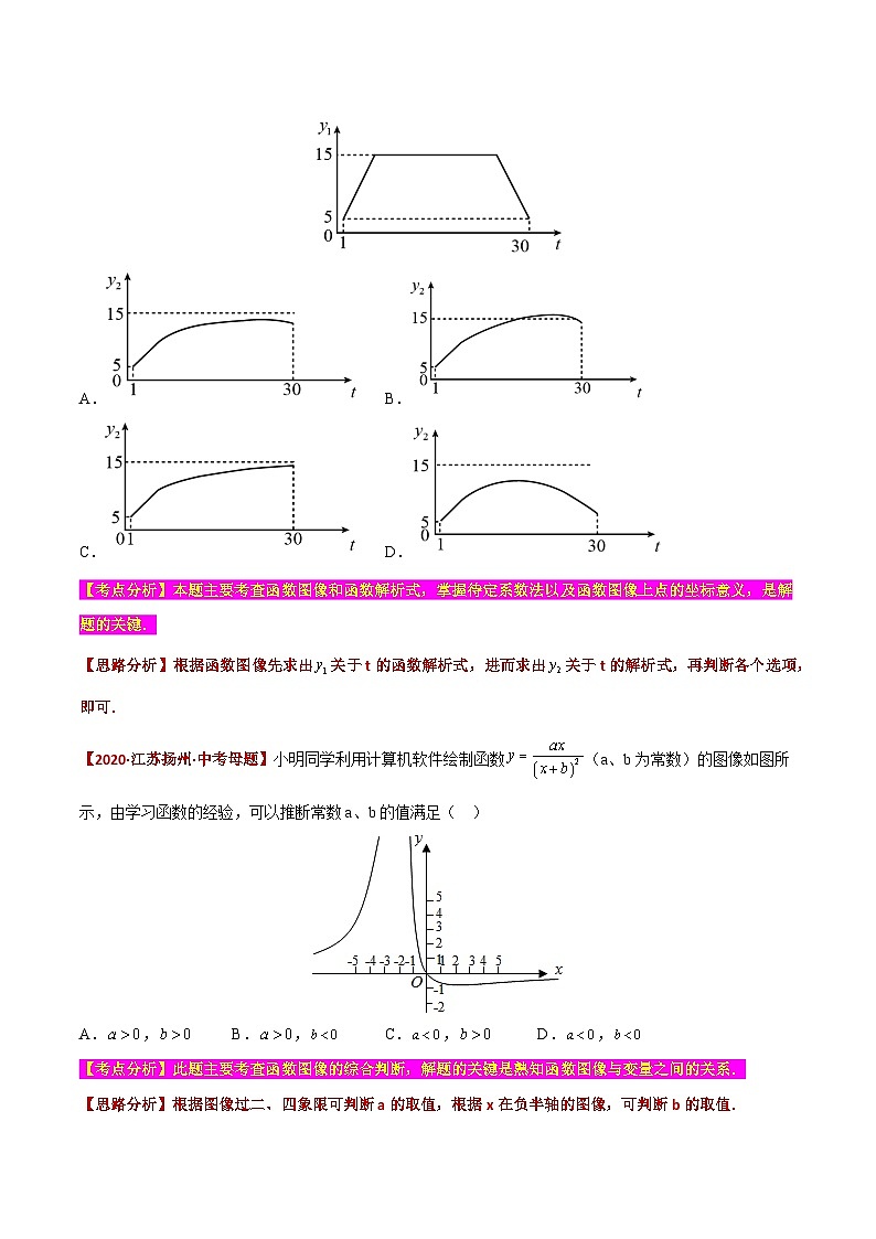 中考数学必考特色题型讲练(河南专用)【选择题】必考重点05函数的概念与图像(原卷版+解析)03