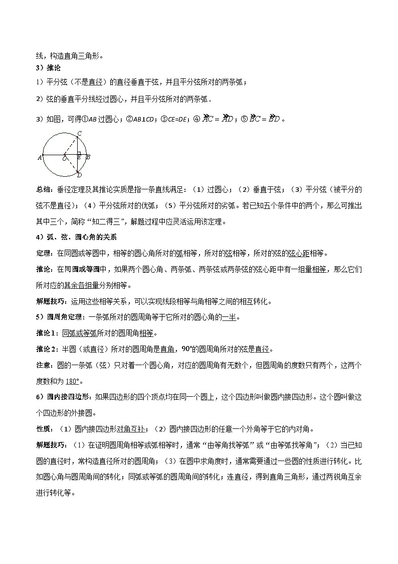 考点19圆的相关概念与性质（精讲）-2024年中考数学一轮复习之核心考点精讲精练（全国通用）原卷版+解析版02