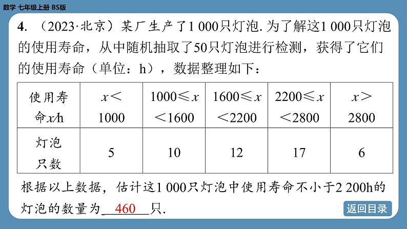 2024-2025学年度北师版七上数学-第六章-数据的收集与整理-回顾与思考【课外培优课件】第8页