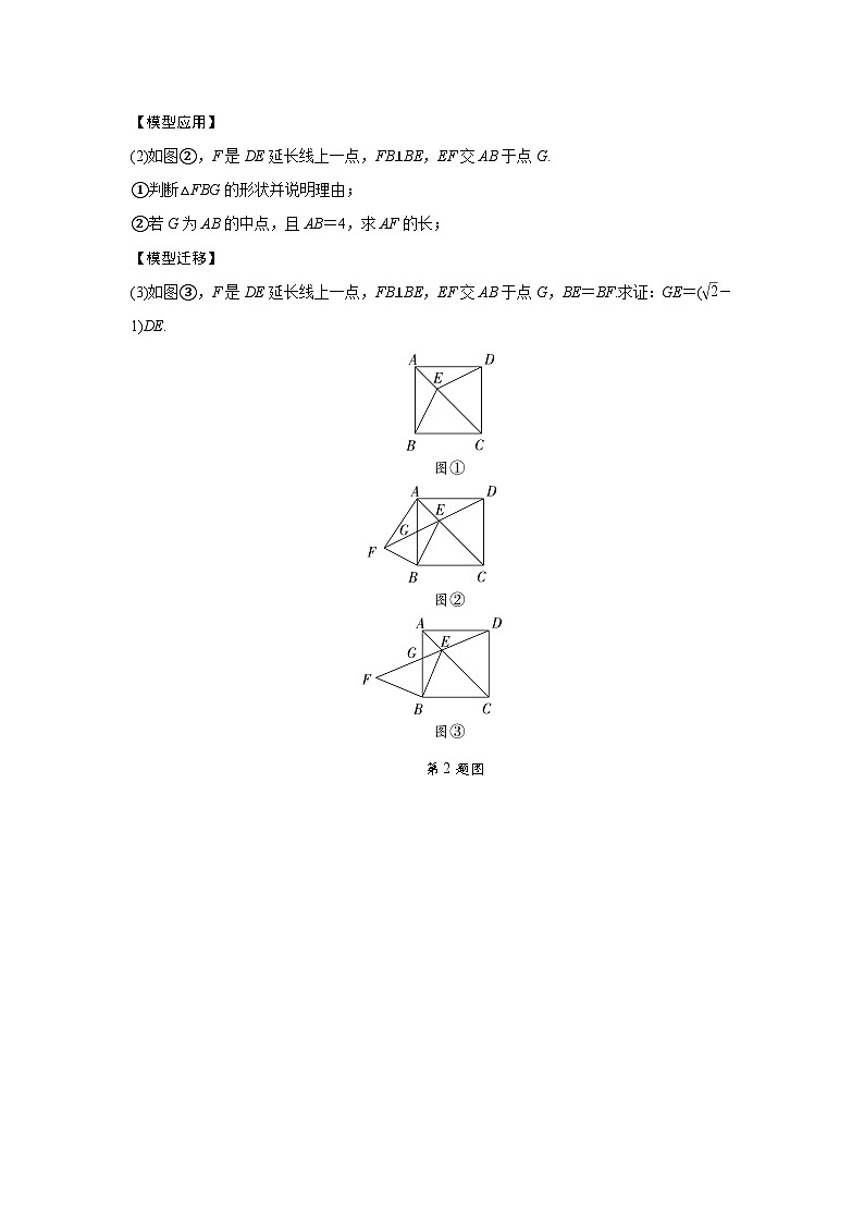 2024中考数学复习 重难题型分类练 题型九 几何探究题 (含答案)第2页
