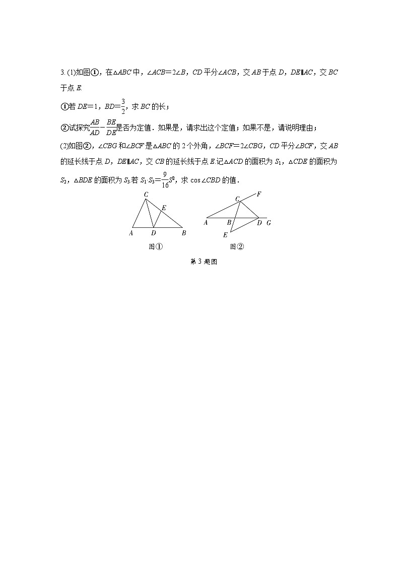 2024中考数学复习 重难题型分类练 题型九 几何探究题 (含答案)第3页