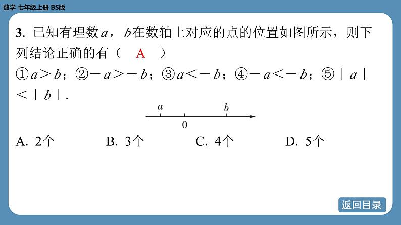 2024-2025学年度北师版七上数学-专题1-数轴与绝对值【课外培优课件】第6页