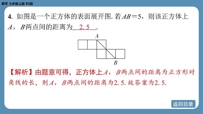 2024-2025学年度北师版七上数学1.2从立体图形到平面图形（第一课时）【课外培优课件】第7页