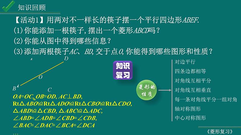 2024中考数学试题研究专题《菱形复习课》 教学课件第8页