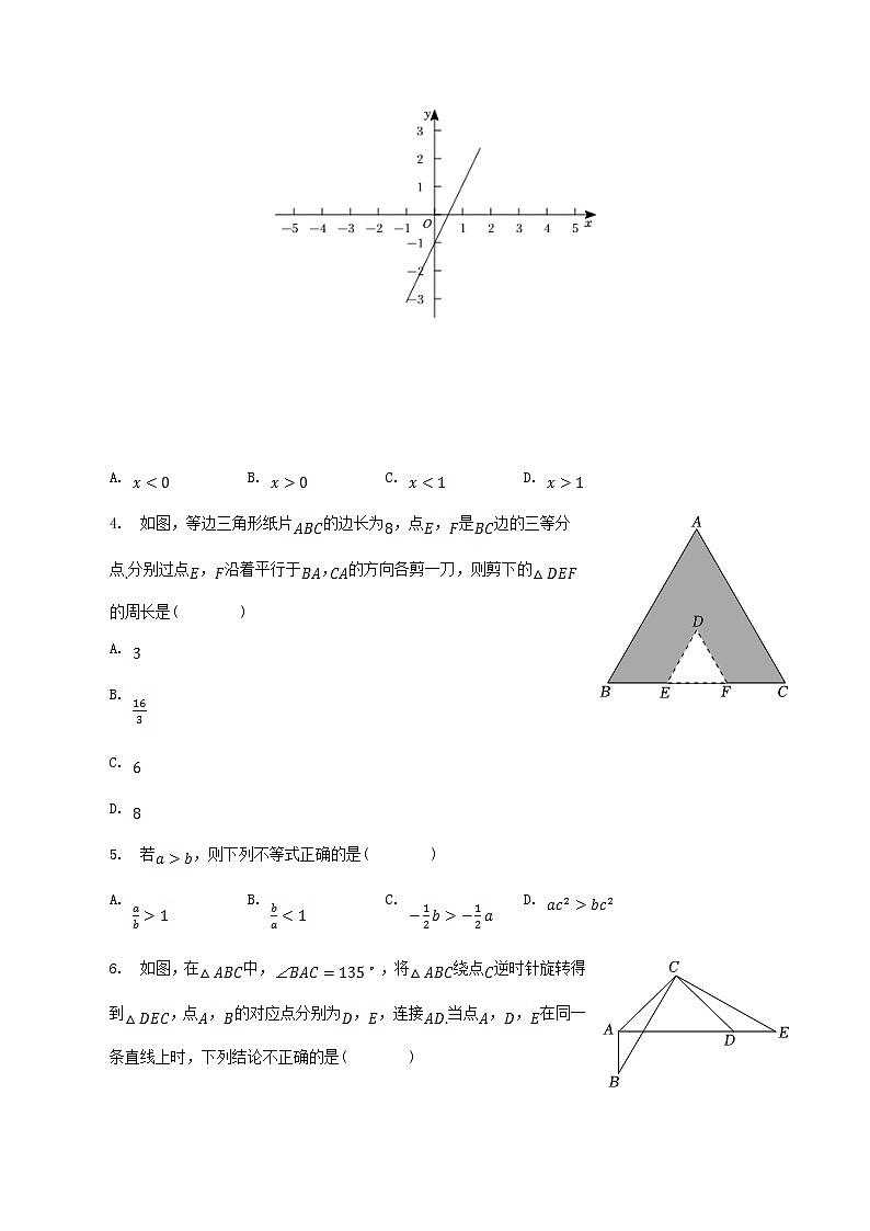 2022-2023学年江西省鹰潭市余江县八年级下学期期中数学试题及答案02