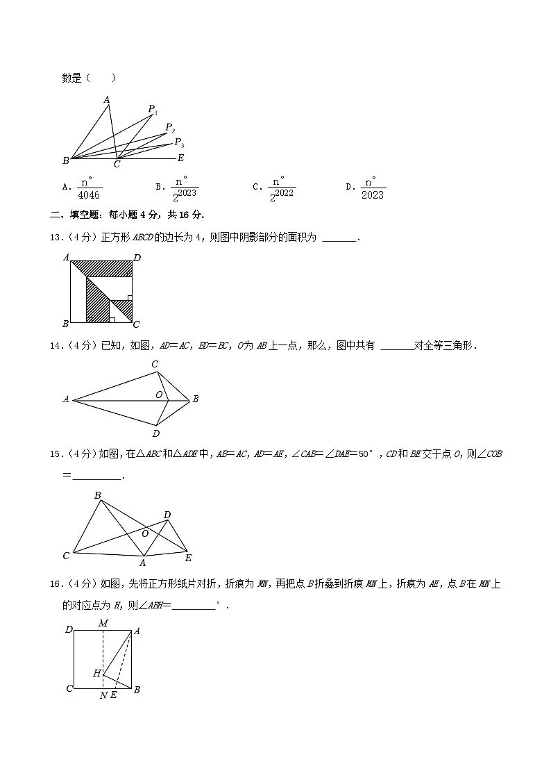 2023-2024学年贵州省遵义市绥阳县八年级上学期期中数学试题及答案第3页