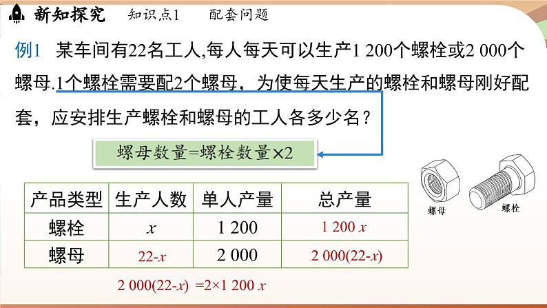 5.3 实际问题与一元一次方程 课时1 课件 2024-2025学年人教版七年级数学上册04