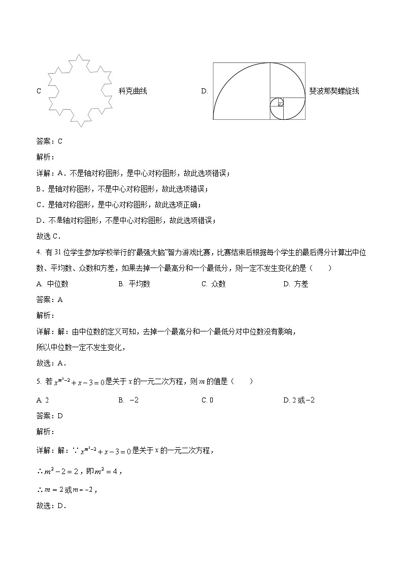 浙江省宁波市海曙区部分学校2023-2024学年八年级下学期期中考试数学试卷(含解析)02