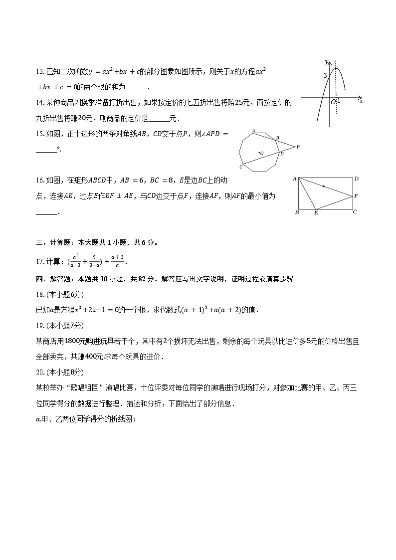 2024年江苏省南京市联合体中考数学模拟试卷（二）（含答案）02