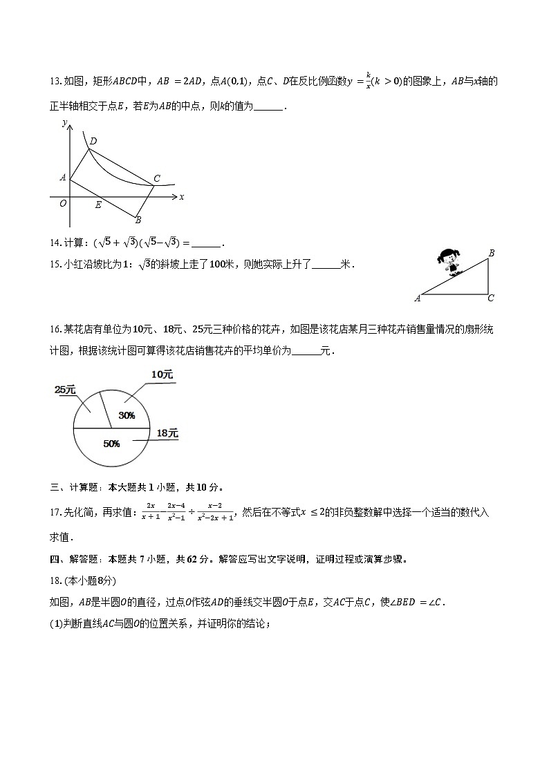 2024年贵州省遵义市仁怀县中考数学最后一卷（含答案）03