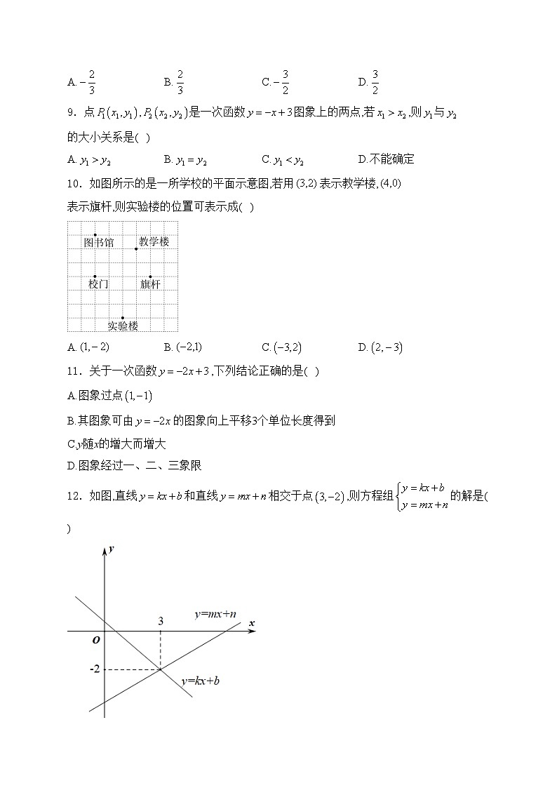 河北省承德市兴隆县2023-2024学年八年级下学期期中考试数学试卷(含答案)02
