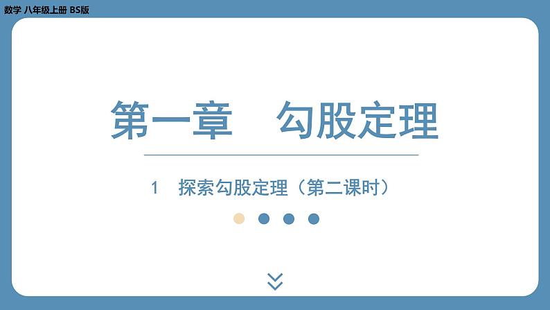 2024-2025学年度北师版八上数学1.1探索勾股定理（第二课时）【课外培优课件】第1页