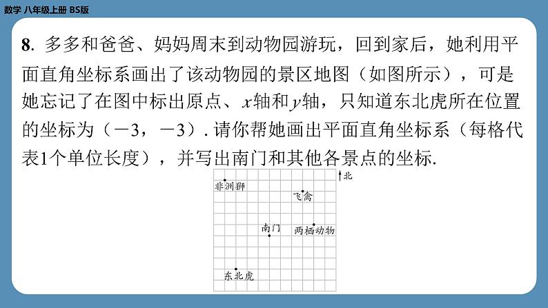 2024-2025学年度北师版八上数学3.2平面直角坐标系（第一课时）【课外培优课件】第8页