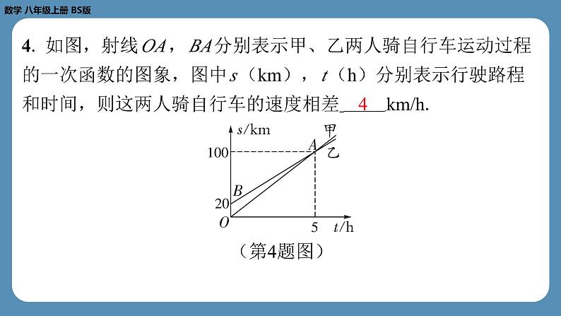 2024-2025学年度北师版八上数学4.4一次函数的应用（第三课时）【课外培优课件】第5页