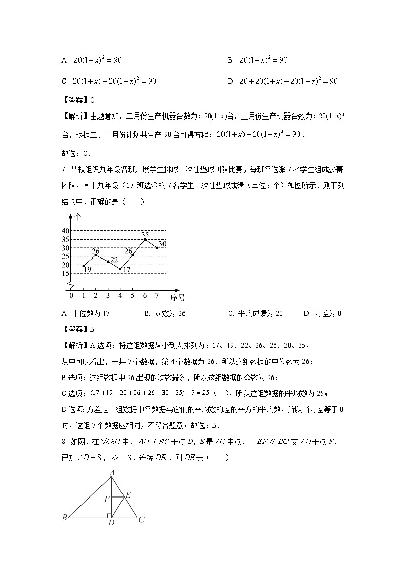 [数学]安徽省合肥市庐阳区2023-2024学年八年级下学期期末试题(解析版)第3页