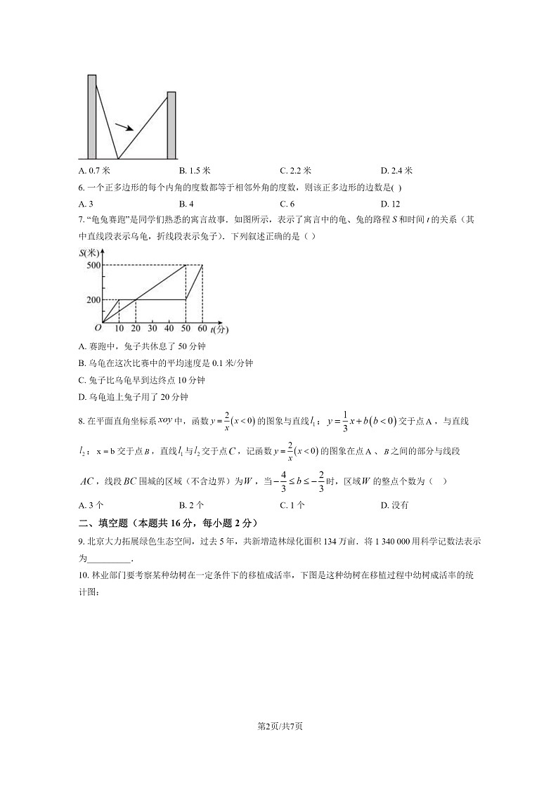 [数学]2020北京理工大附中初三下学期4月月考数学试卷(无答案)第2页