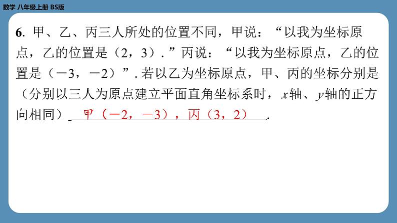 2024-2025学年度北师版八上数学-第三章-位置与坐标-回顾与思考【课外培优课件】第7页