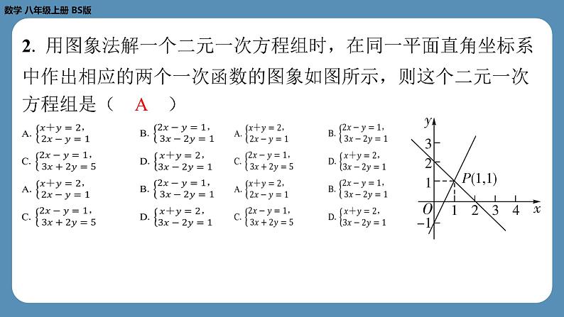 2024-2025学年度北师版八上数学-第五章-二元一次方程组-回顾与思考【课外培优课件】03