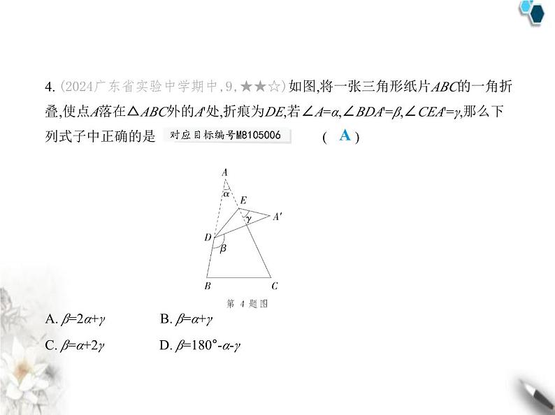 青岛版初中八年级数学上册期末素养综合测试卷(二)课件05