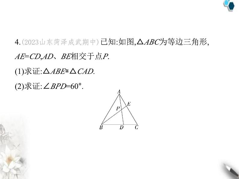 青岛版初中八年级数学上册2-6等腰三角形第3课时等边三角形的性质与判定课件08
