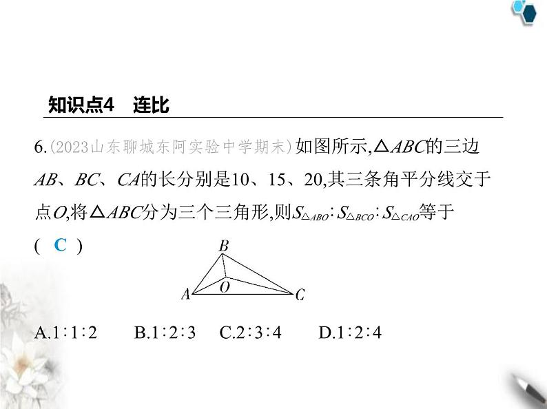 青岛版初中八年级数学上册3-6比和比例第2课时比例线段及连比课件08