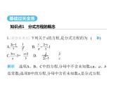青島版初中八年級數(shù)學上冊3-7可化為一元一次方程的分式方程第1課時分式方程及解法課件