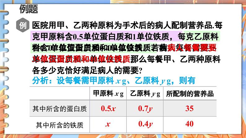 北师数学八年级上册 第五章 4 应用二元一次方程组——增收节支 PPT课件08