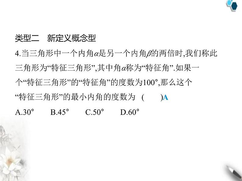 青岛版初中八年级数学上册专项素养综合练(七)新定义型问题课件05