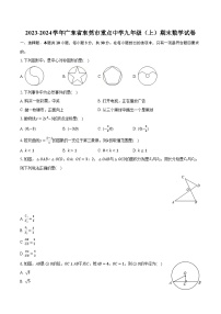 2023-2024学年广东省东莞市重点中学九年级（上）期末数学试卷(含解析）