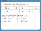 2024-2025学年度北师版八上数学6.2中位数与众数【课外培优课件】