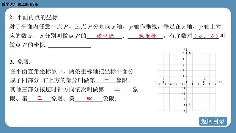 2024-2025学年度北师版八上数学3.2平面直角坐标系（第一课时）【课件】第5页