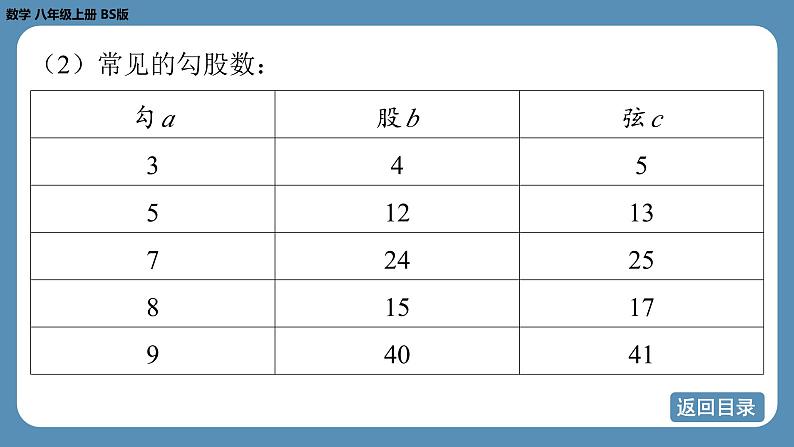 北师版八上数学 期末复习课（一）（第一章　勾股定理）（课件）第6页