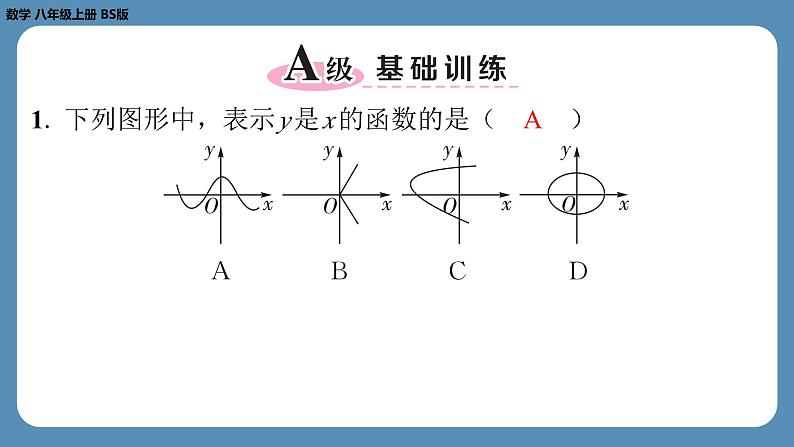 北师版八上数学4.1函　数（课外培优课件）第2页