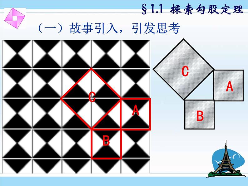 北师版八上数学第一章勾股定理1.1探索勾股定理 同步教学课件04