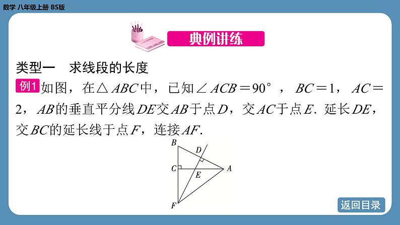 北师版八上数学专题1 勾股定理及其逆定理在平面几何中的应用（课件）第5页