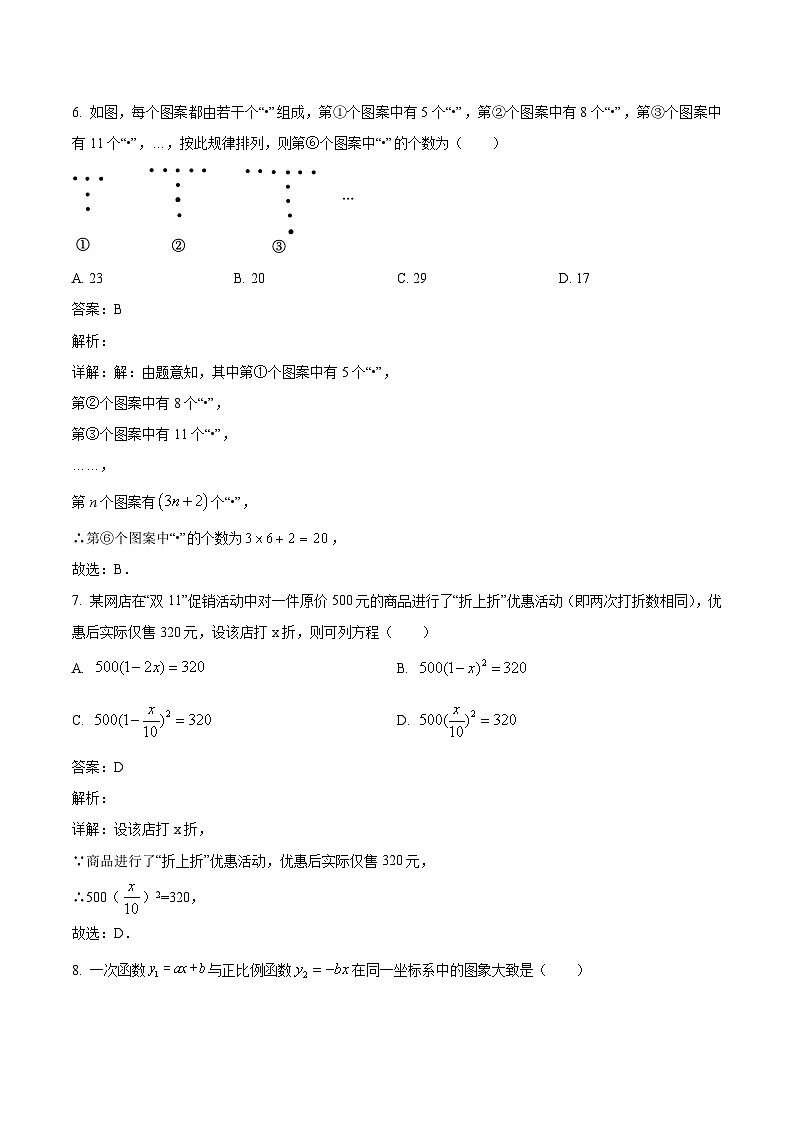 重庆市礼嘉中学校2022-2023学年八年级下学期期末考试数学试卷(含解析)03