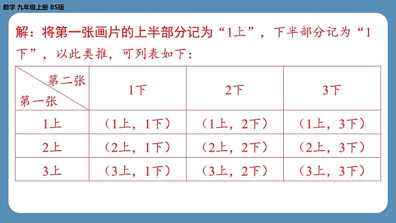 2024-2025学年度北师版九上数学3.1用树状图或表格求概率（第二课时）【课外培优课件】第8页