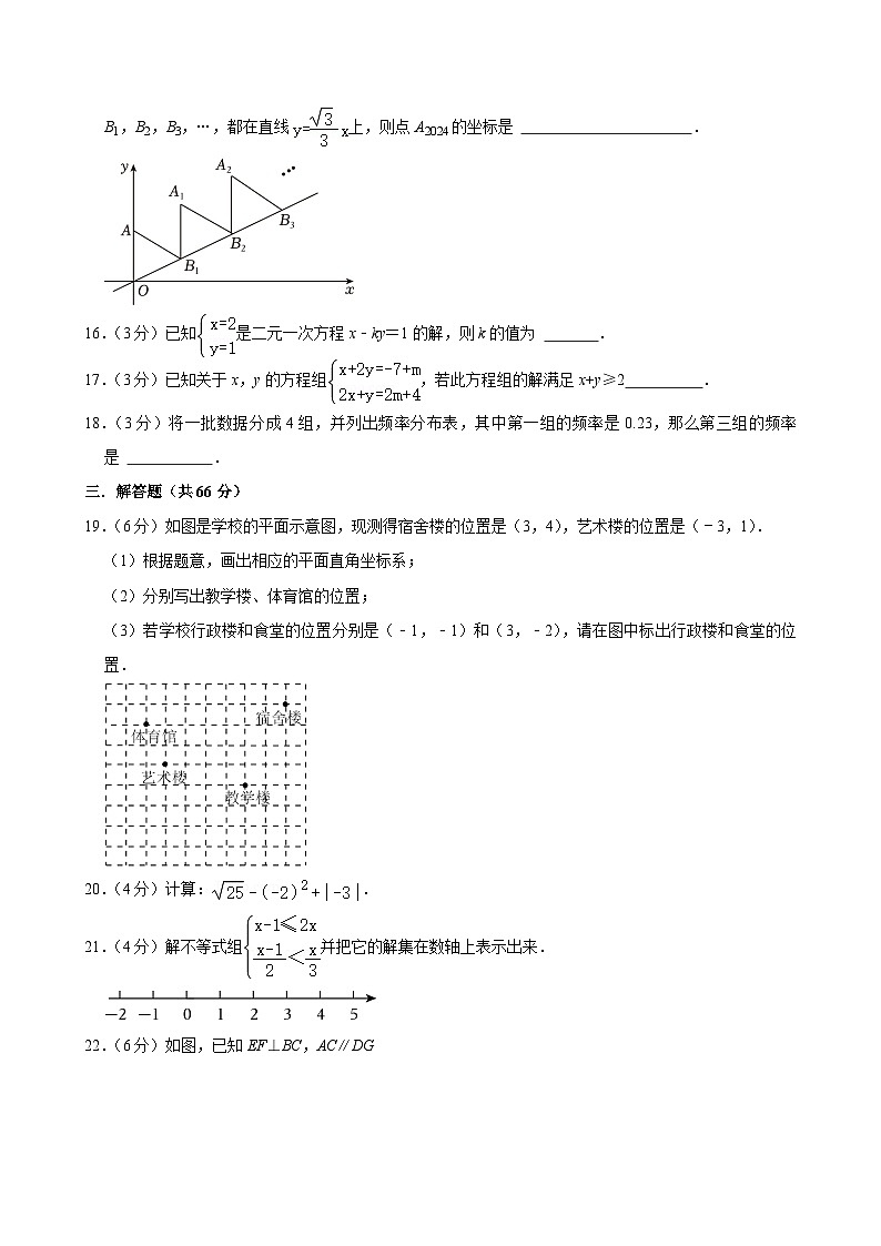 甘肃省武威市凉州区丰乐中学联片教研2023-2024学年七年级下学期7月期末数学试题03