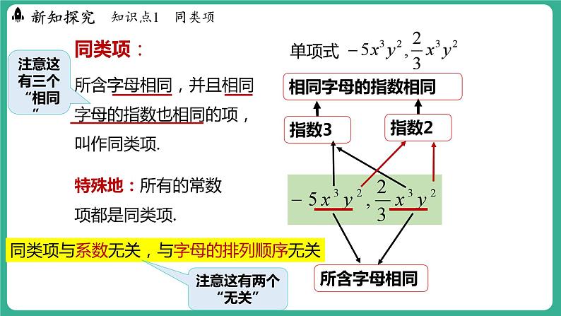 4.2  合并同类项 第1课时（课件）-2024--2025学年 冀教版（2024）七年级数学上册07