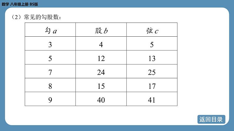 2024-2025学年度北师版八上数学-期末复习课一（第一章 勾股定理）【课件】第6页